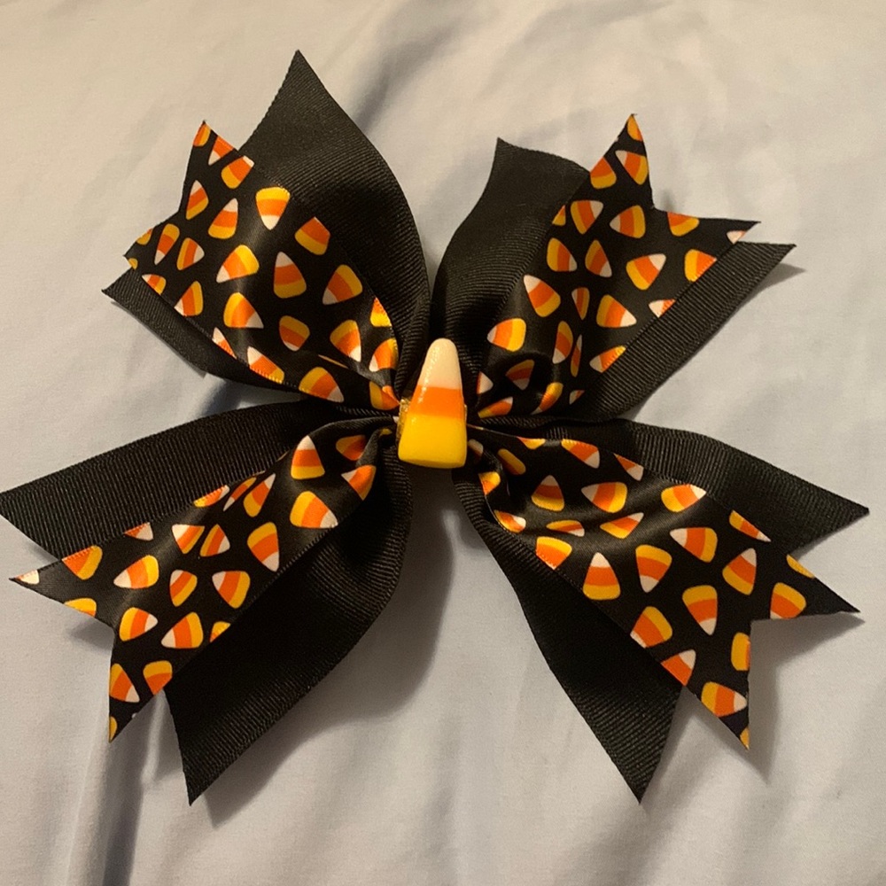 Candy Corn Girls Hair Bow